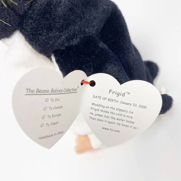 TY Vintage Penguin "Frigid" Beanie Baby - Picture 2 of 9